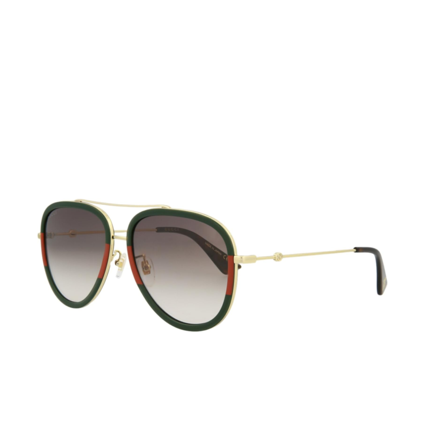 Gucci GG0062S 008 Gold Pilot Sunglasses 2 57mm