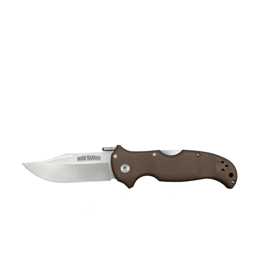 Cold Steel Bush Ranger Lite Knife 3.5" Ambidextrous Pocket Stainless Steel S35VN Brown Handle