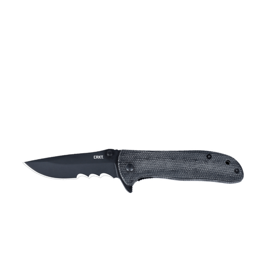 CRKT Drifter Liner Lock Folding Pocket Knife 2.85" Black Blade Steel Black Micarta Handle
