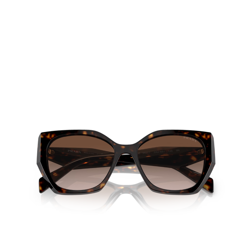 Prada Butterfly Sunglasses PR 19ZS Tortoise/Brown Gradient