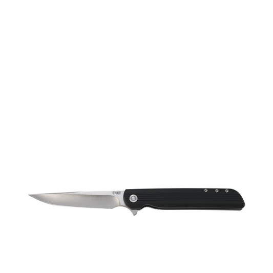 CRKT LCK + Large Assisted Folding Pocket Knife 3.62" Black 8Cr13MoV Steel Glass-Reinforced Nylon Handle