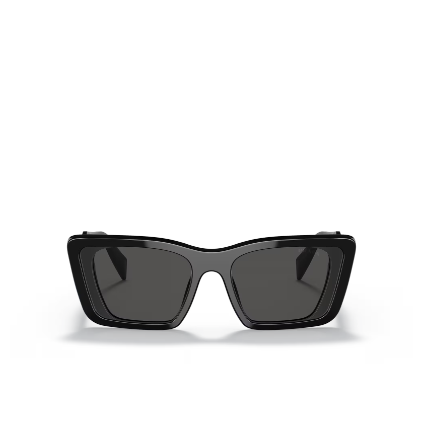 Prada Butterfly Symbole Sunglasses PR 08YS Black/Dark Grey