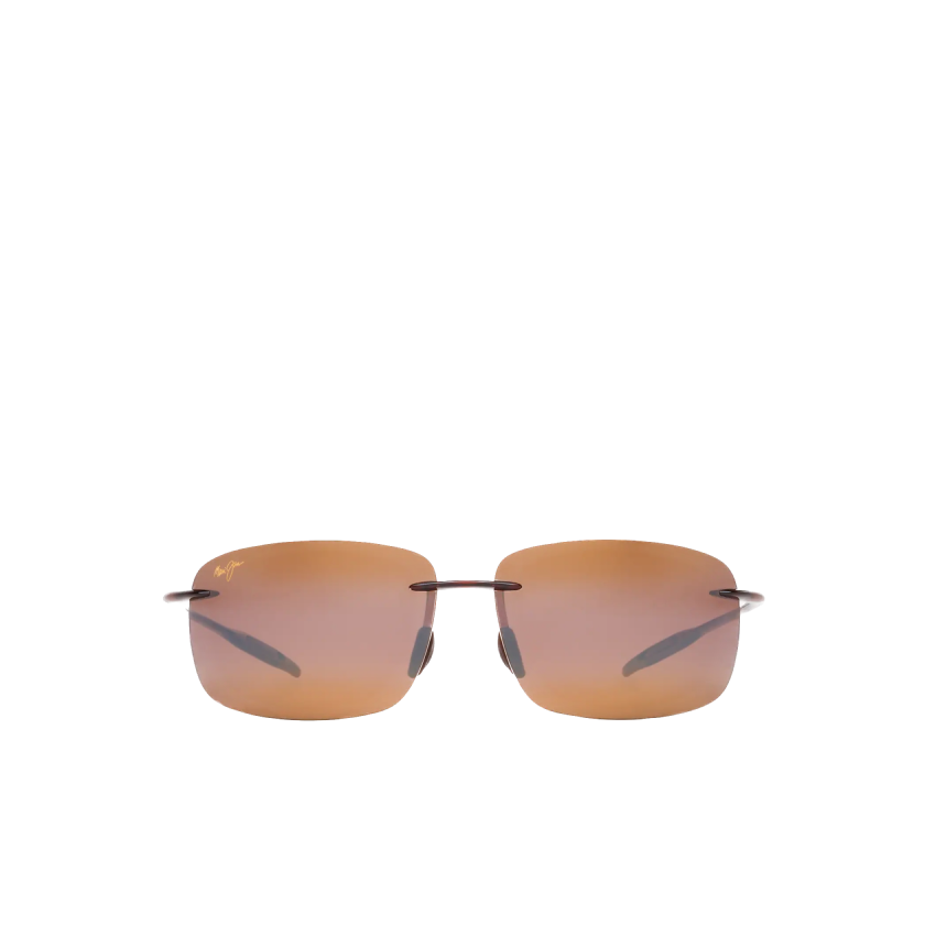 Maui Jim Breakwall Polarised Rimless Sunglasses H422 Rootbeer/HCL Bronze