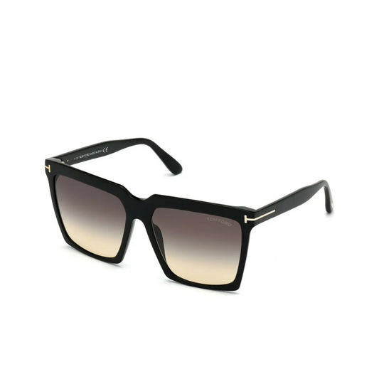 Tom Ford Sabrina Sunglasses FT 0764 Black/Smoke Shaded