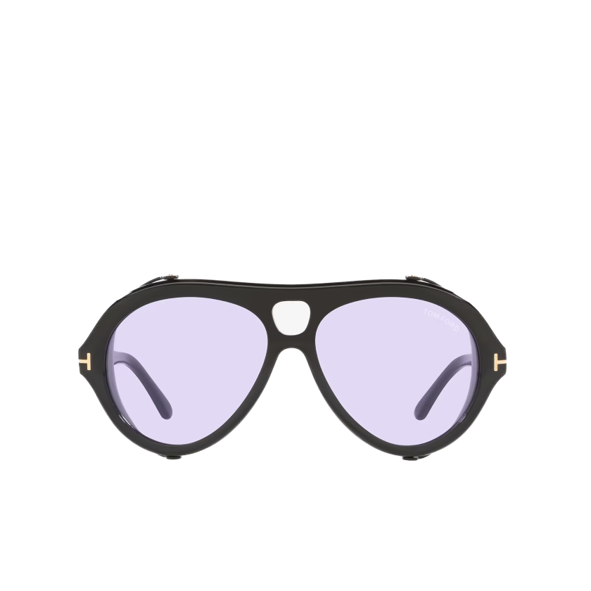 Tom Ford Neughman Sunglasses FT 0882 Black Shiny/Violet